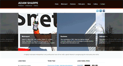 Desktop Screenshot of adamsharpe.com
