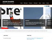 Tablet Screenshot of adamsharpe.com